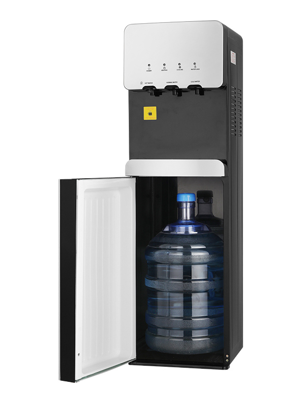 Elektronische verwarming Hoogwaardige commerciële neerwaartse druk Directe verticale waterdispenser voor drinken